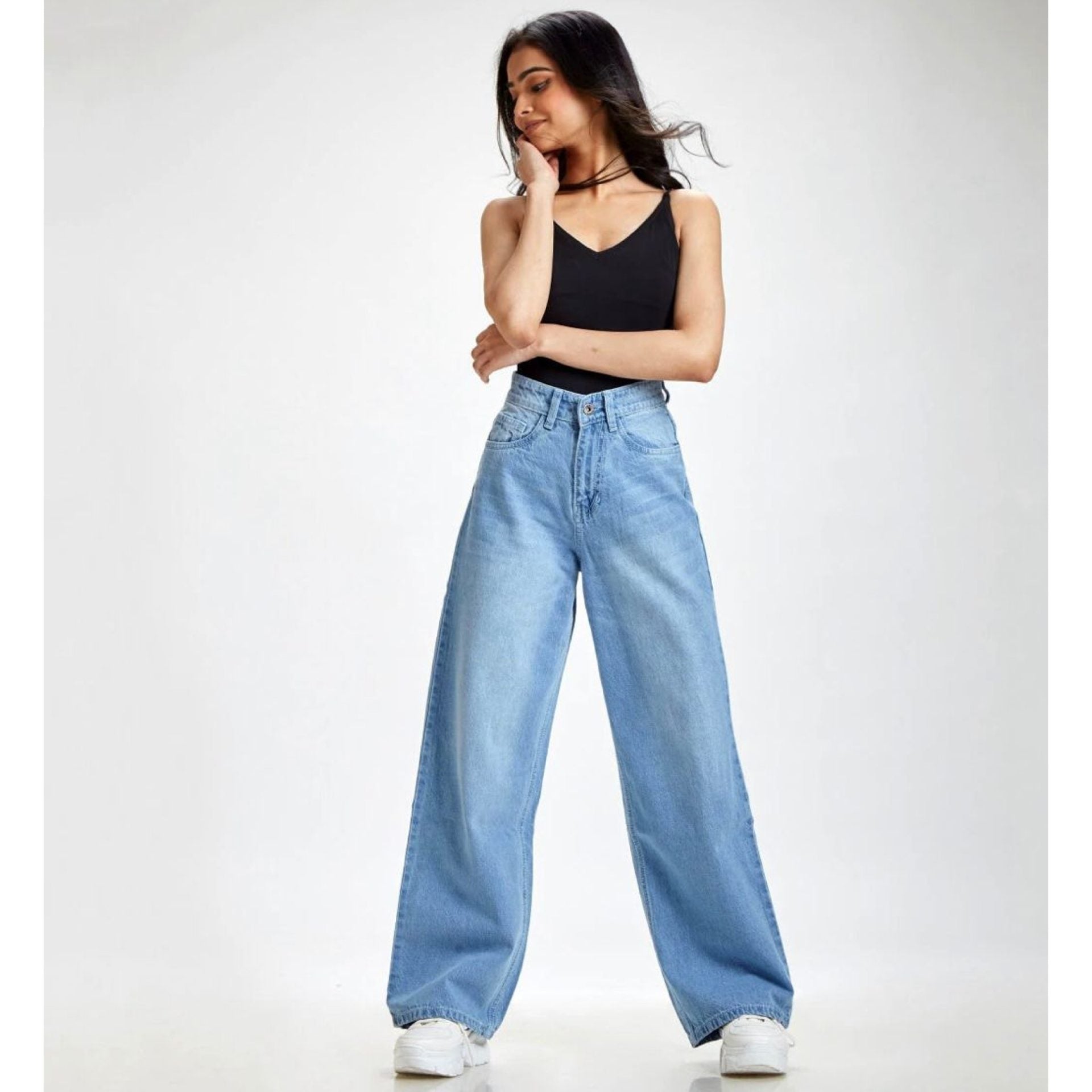 *New Arrival* Retro Wide Leg Lighter High Waist Jeans