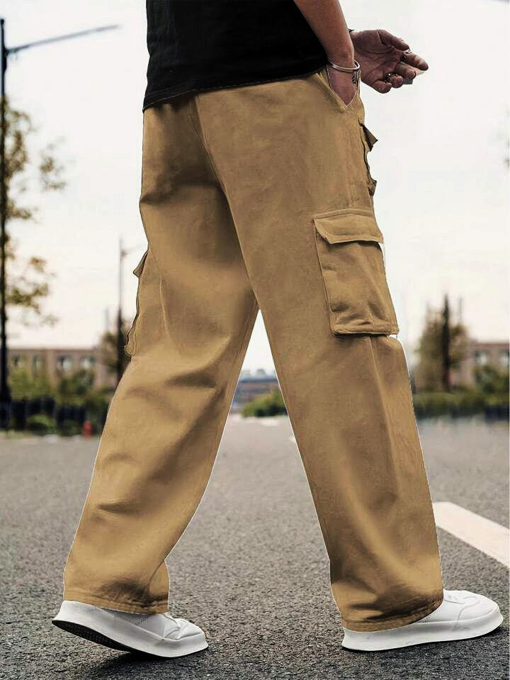 "Henri" Multipocket Beige Cargo Pant