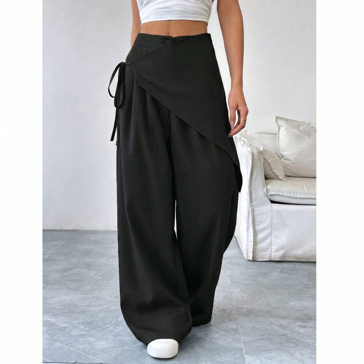 "Lovera" Black Lace-Up Pant (Best Seller)