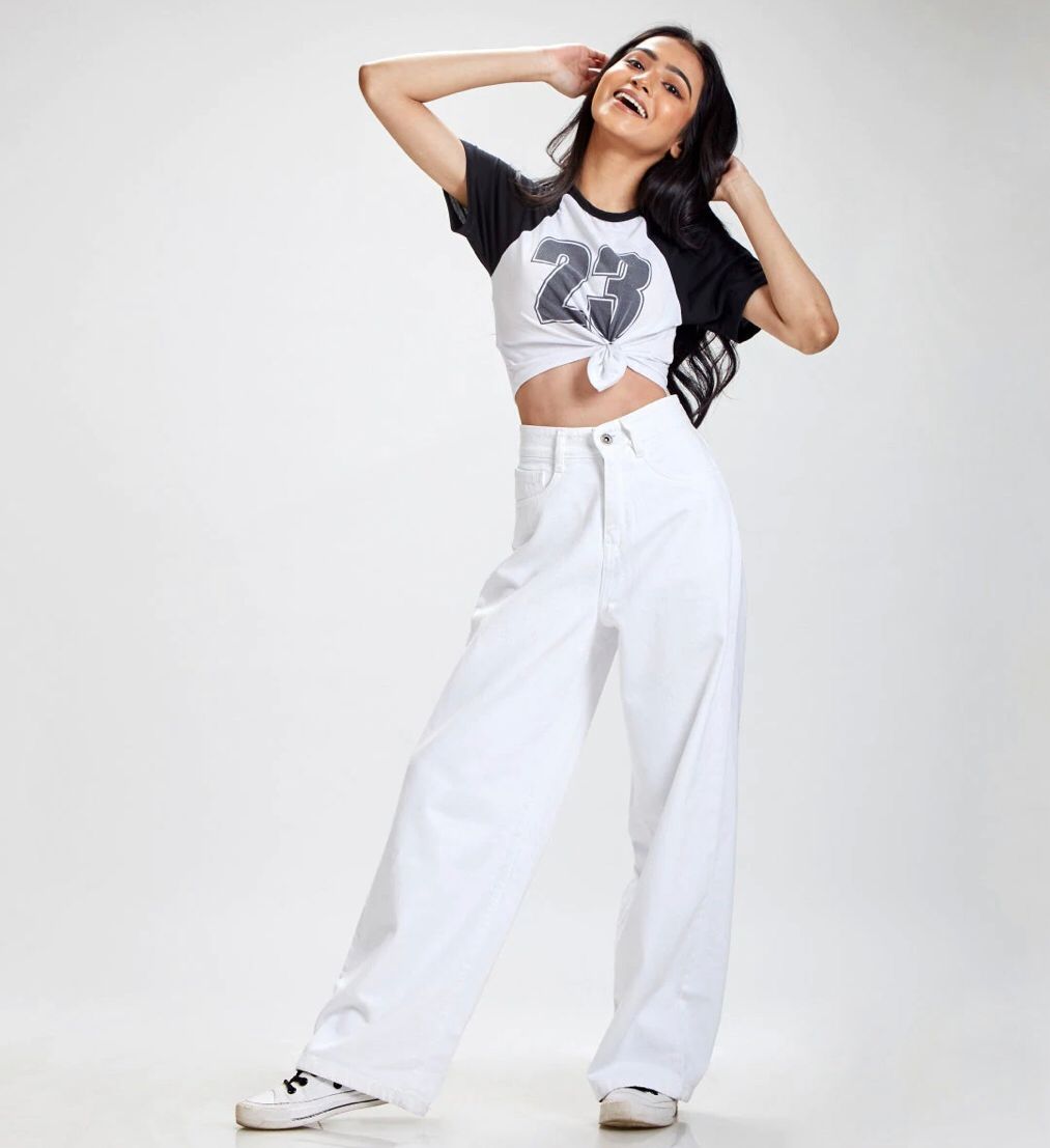 *Best Seller* Retro Wide Leg White High Waist Jeans