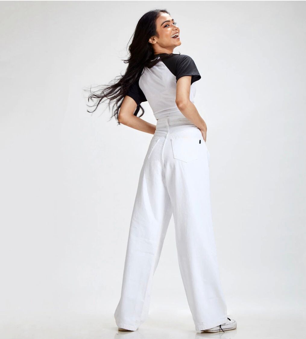 *Best Seller* Retro Wide Leg White High Waist Jeans