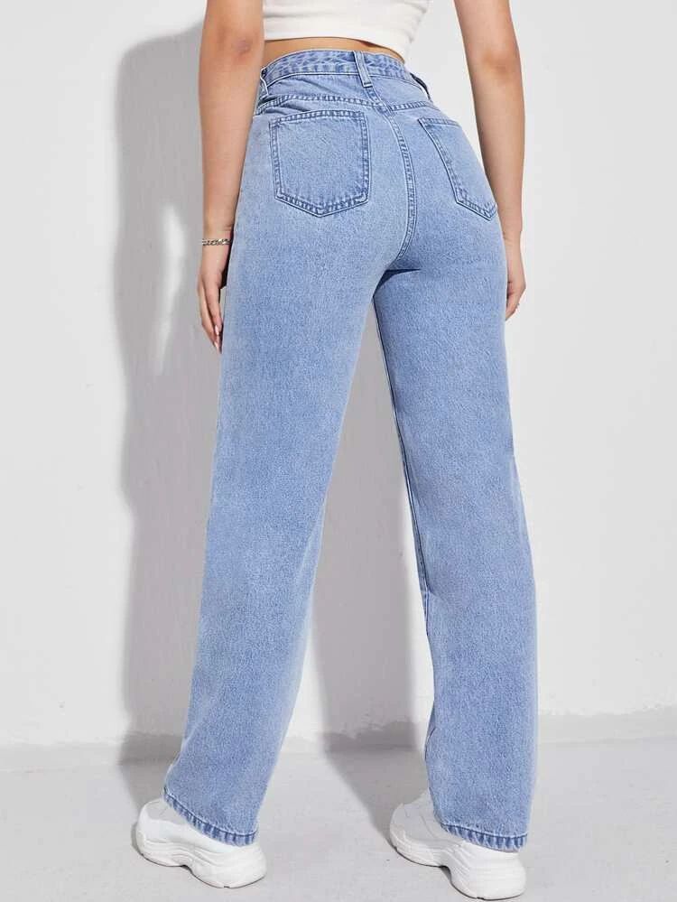 *New Arrival* Annie Printed Wide Leg High Waist Jeans