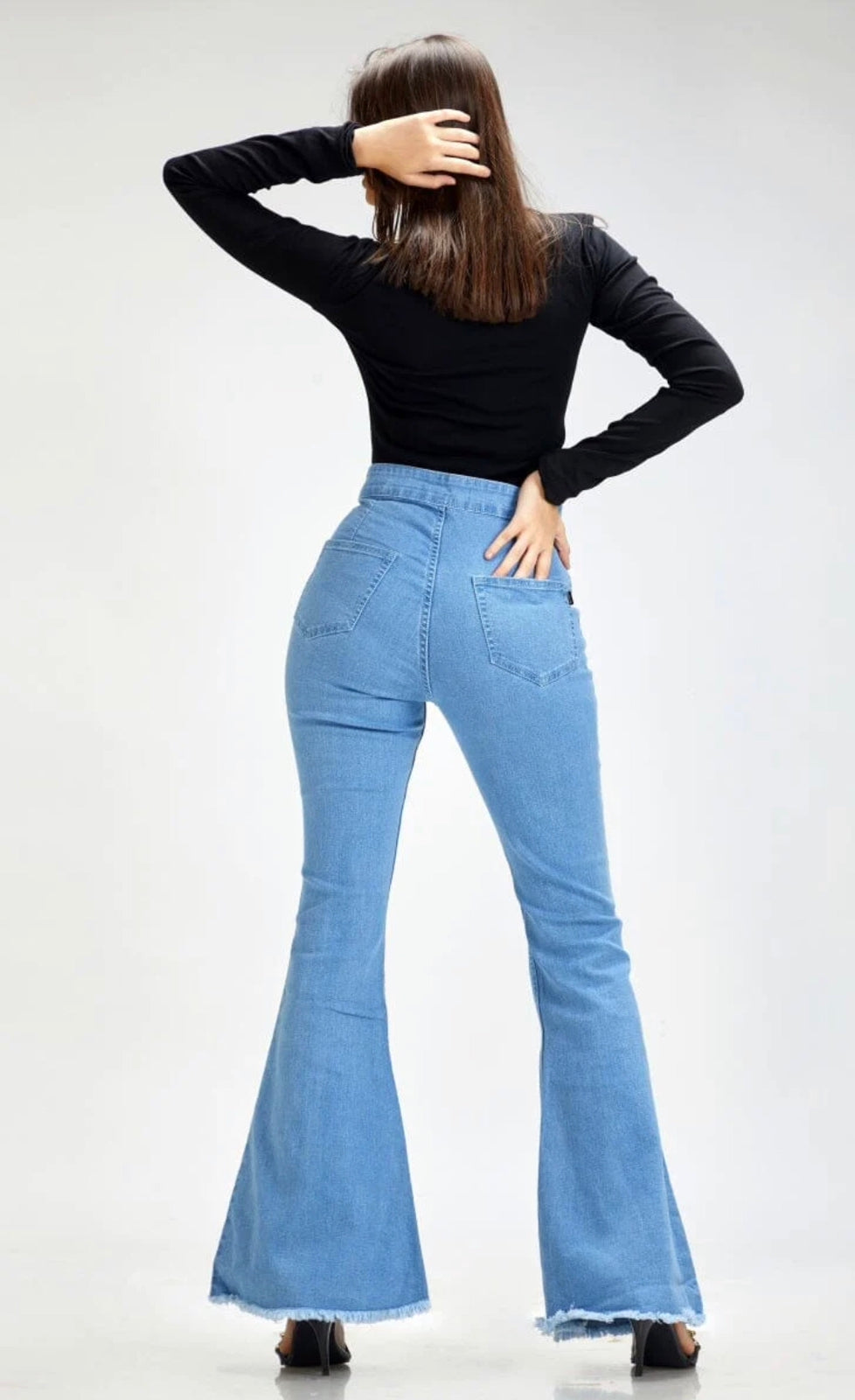*New Arrival* Blue High Waist Flare Jeans