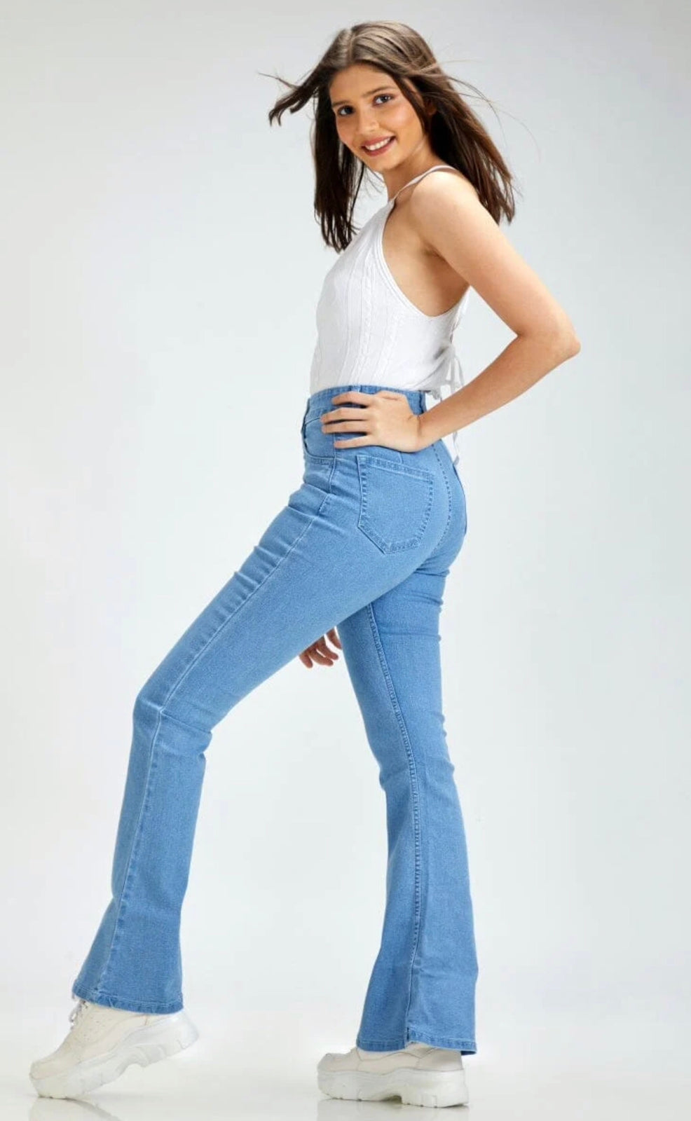 *New Arrival* Light Blue High Waist Flare Jeans