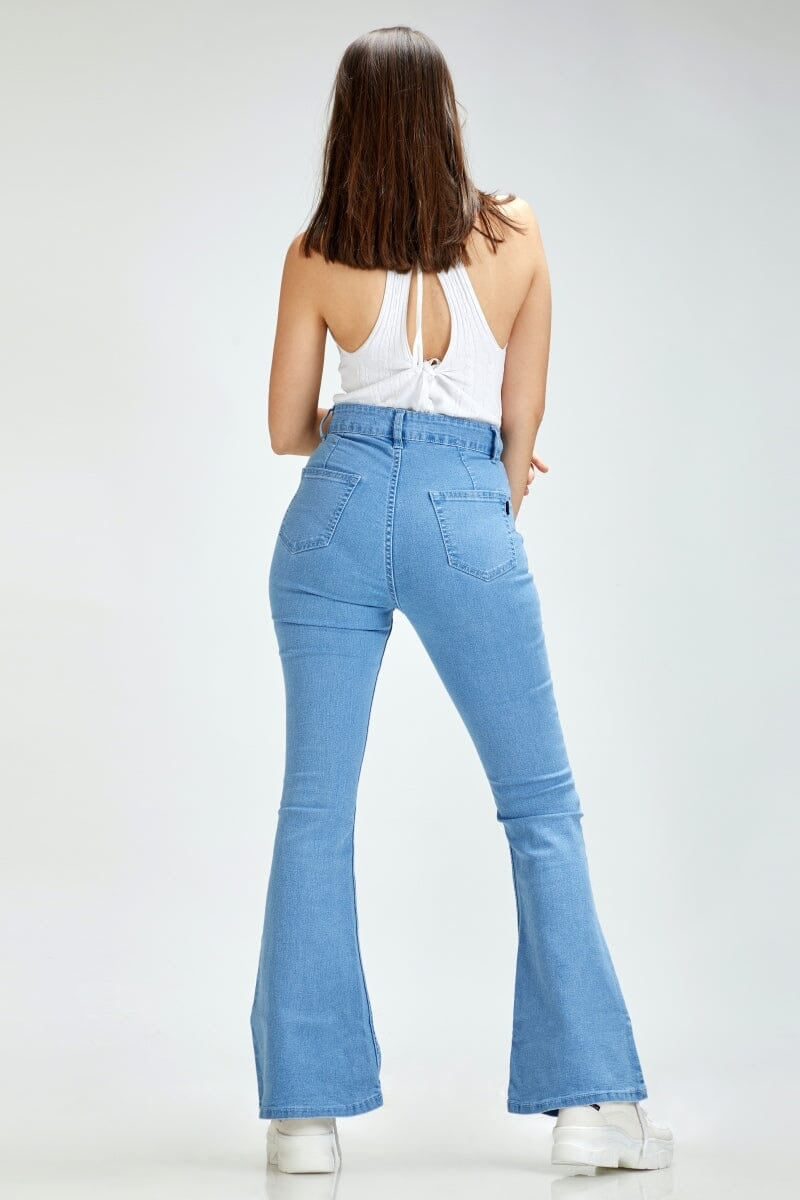 *New Arrival* Light Blue High Waist Flare Jeans