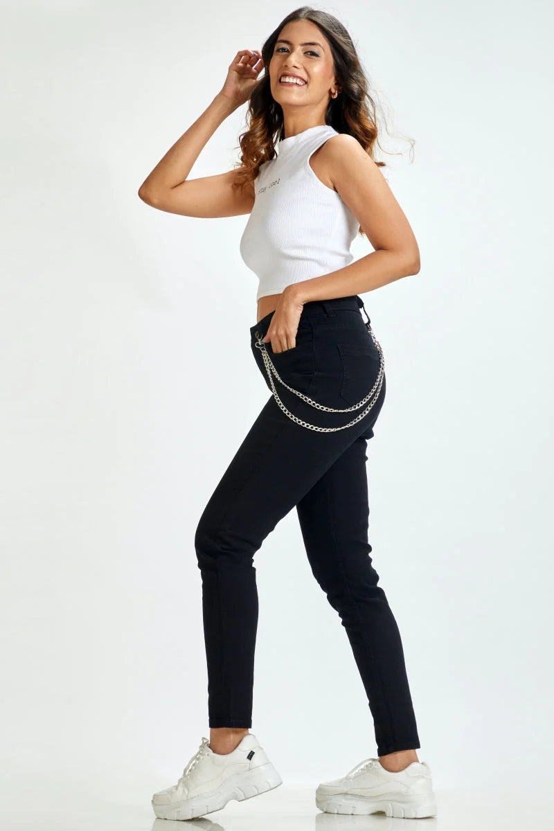 The '99 New Yorker Jet Black High Waist Jeans