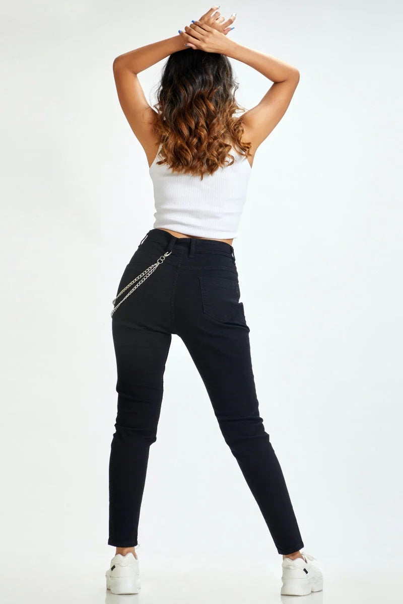 The '99 New Yorker Jet Black High Waist Jeans
