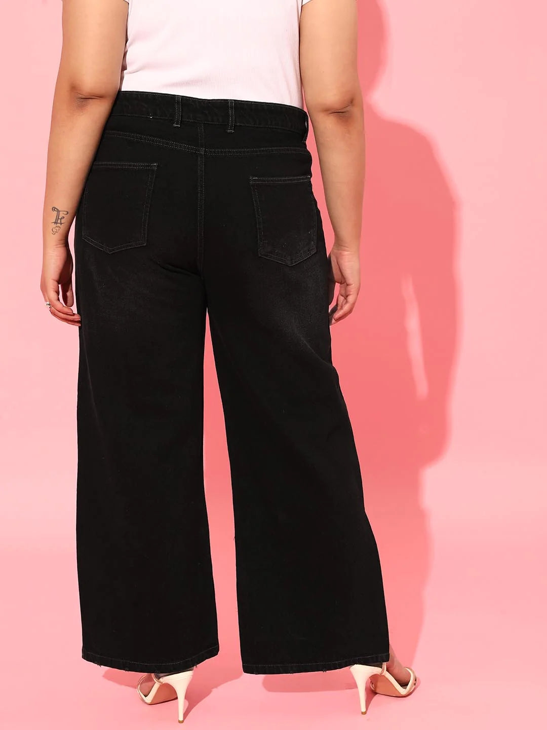 *Be Confident Series* Black Straight Leg High Waist Jeans