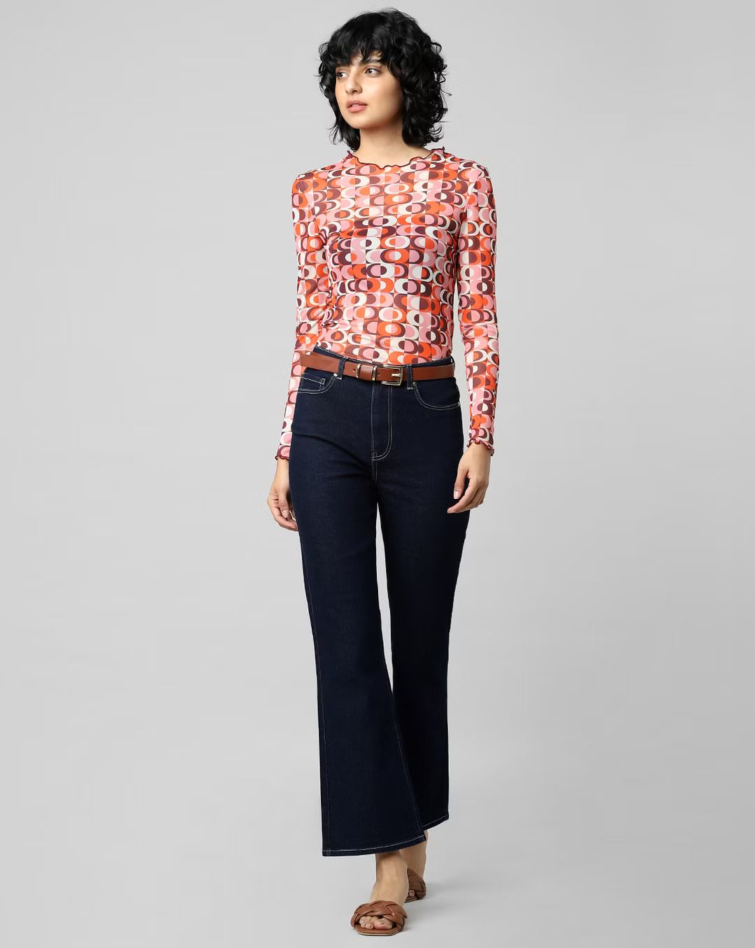 *New Arrival* Dark Blue Flare High Waist Jeans