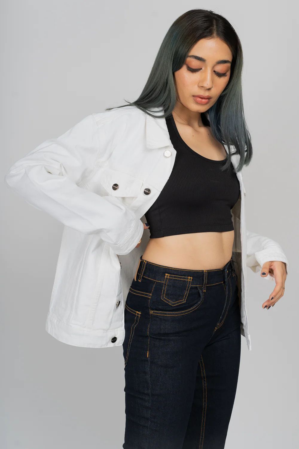 White Denim Jacket