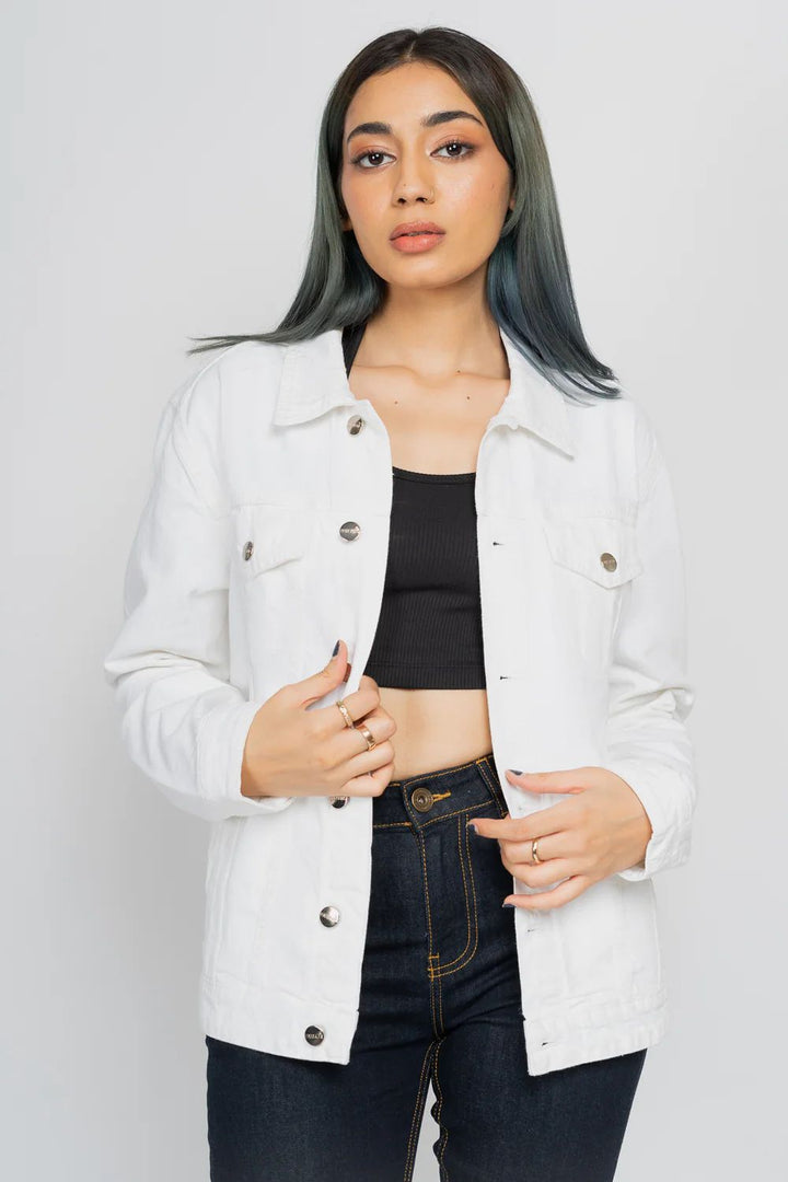 White Denim Jacket