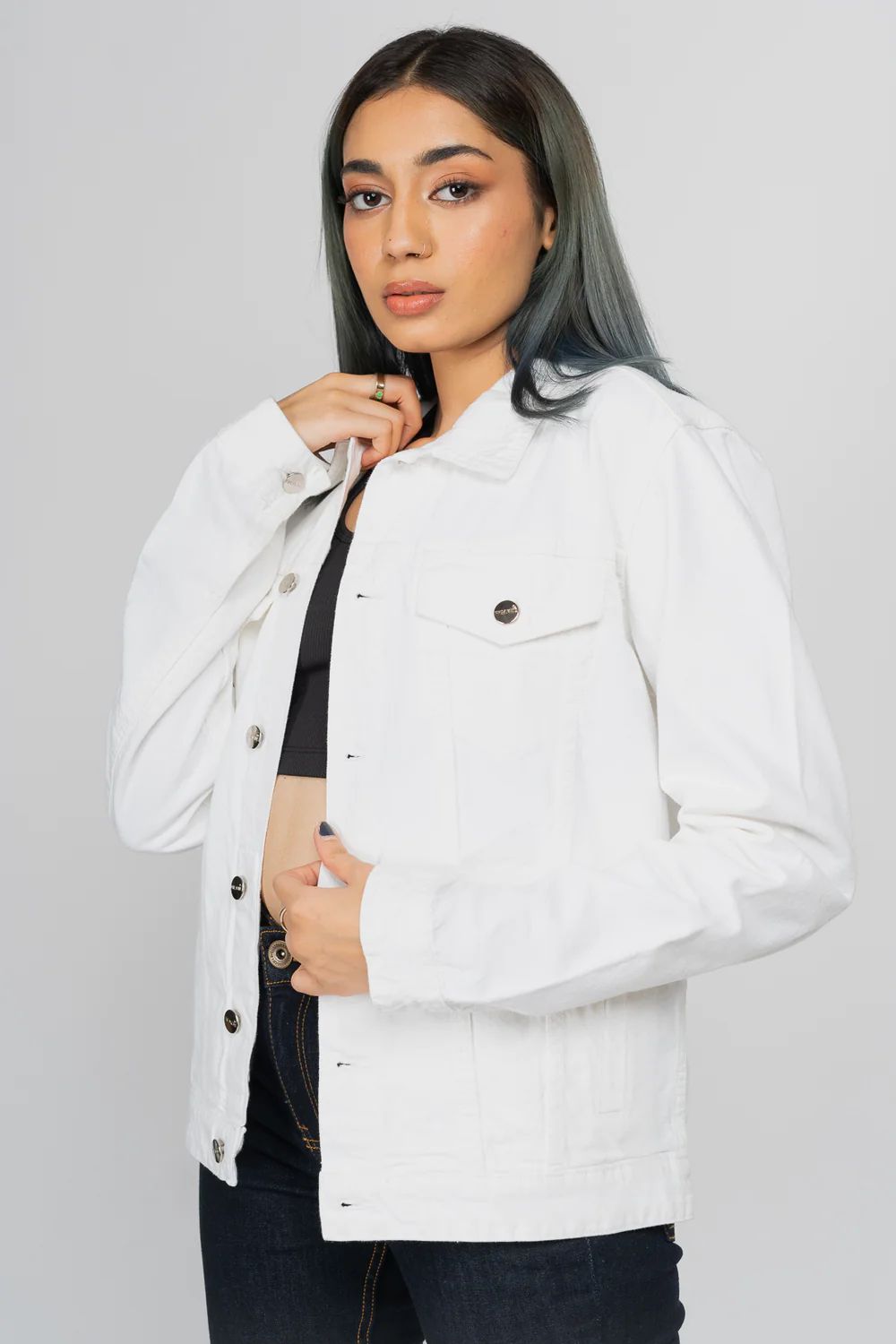White Denim Jacket