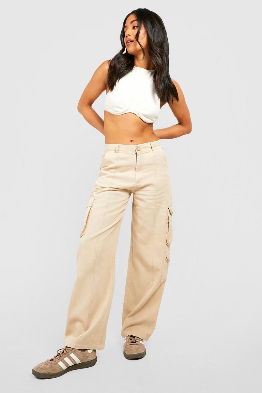*New Arrival* 8 Pockets Beige Cargo Pant