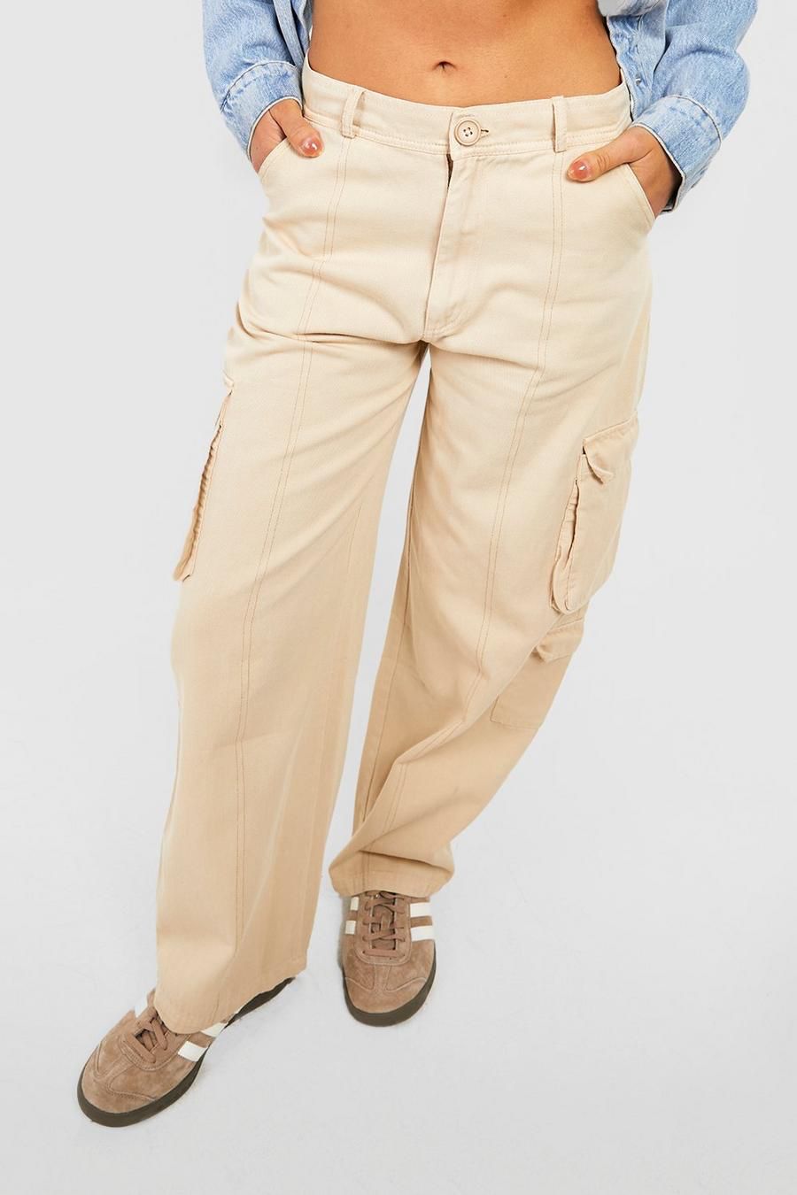 *New Arrival* 8 Pockets Beige Cargo Pant