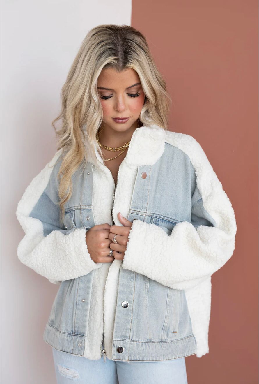"Royal" (Fur&amp;Denim) Fenim Jacket