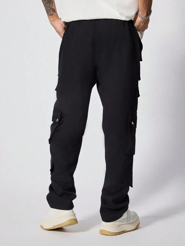 "Armand" Multipocket Black Cargo Pant