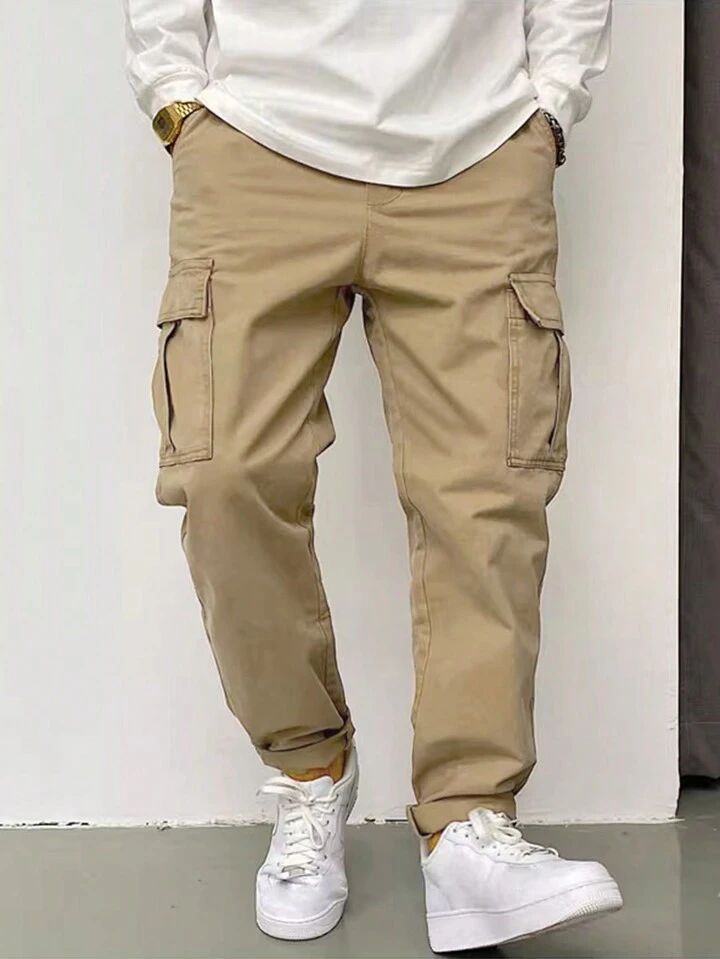"Alain" Multipocket Beige Cargo Pant