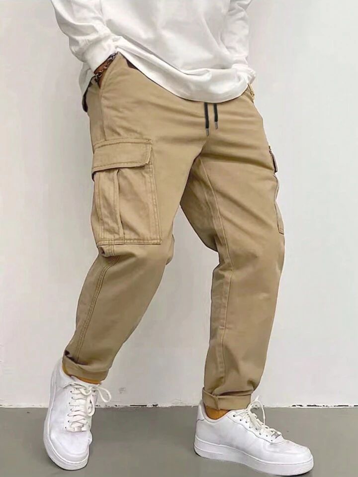 "Alain" Multipocket Beige Cargo Pant