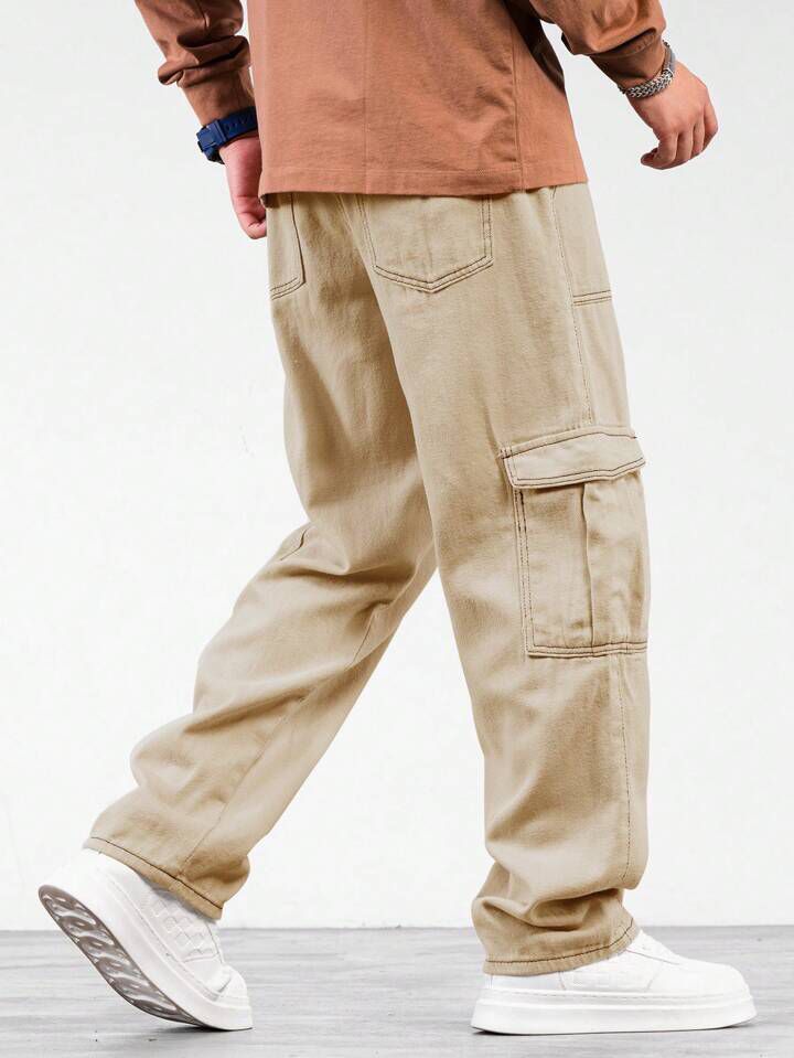 "Bruno" Multipocket Beige Cargo Pant