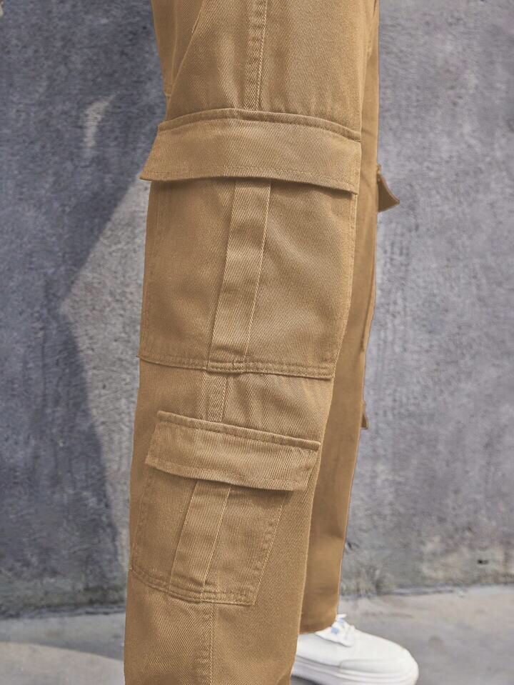 "Florent" Multipocket Beige Cargo Pant