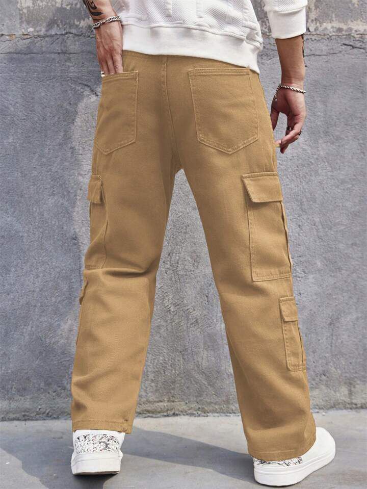 "Florent" Multipocket Beige Cargo Pant