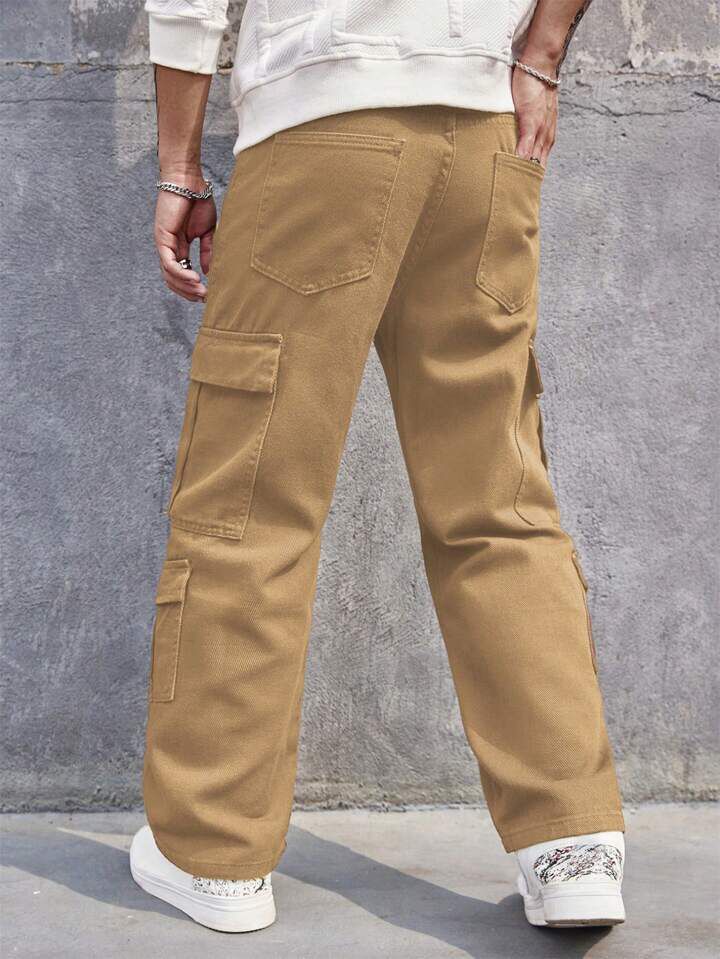 "Florent" Multipocket Beige Cargo Pant
