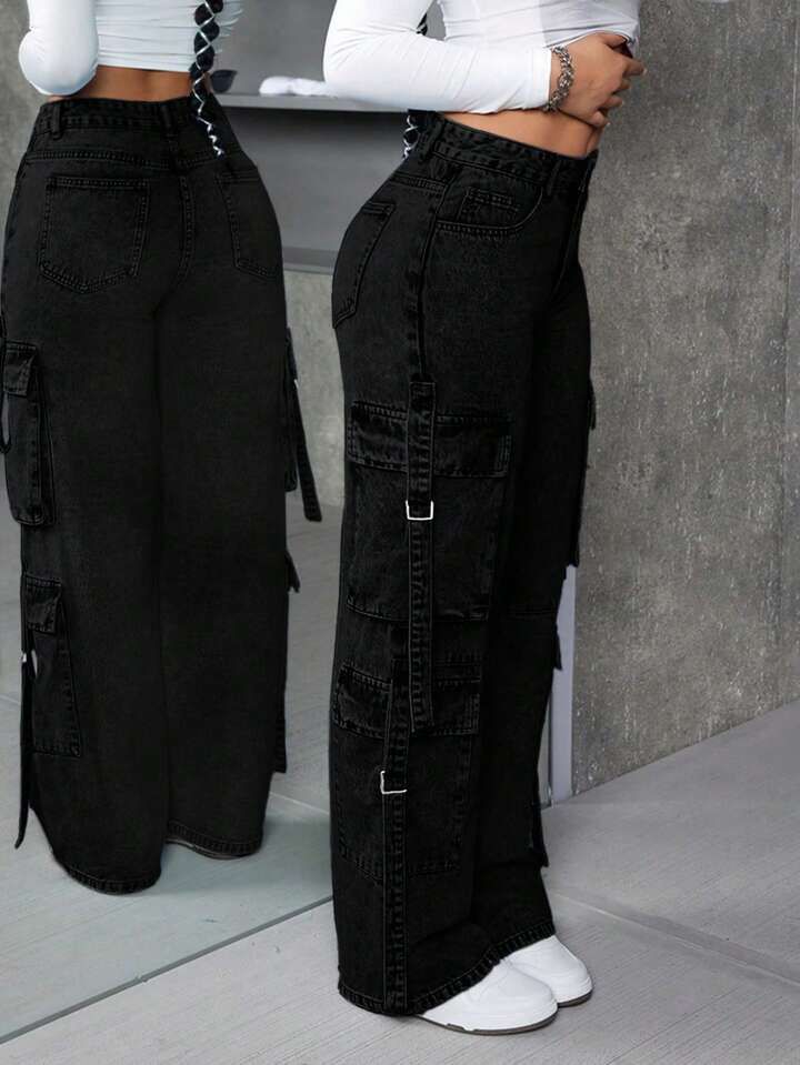 "Sonera" MultiPocket Black Cargo Pant (Best Seller)
