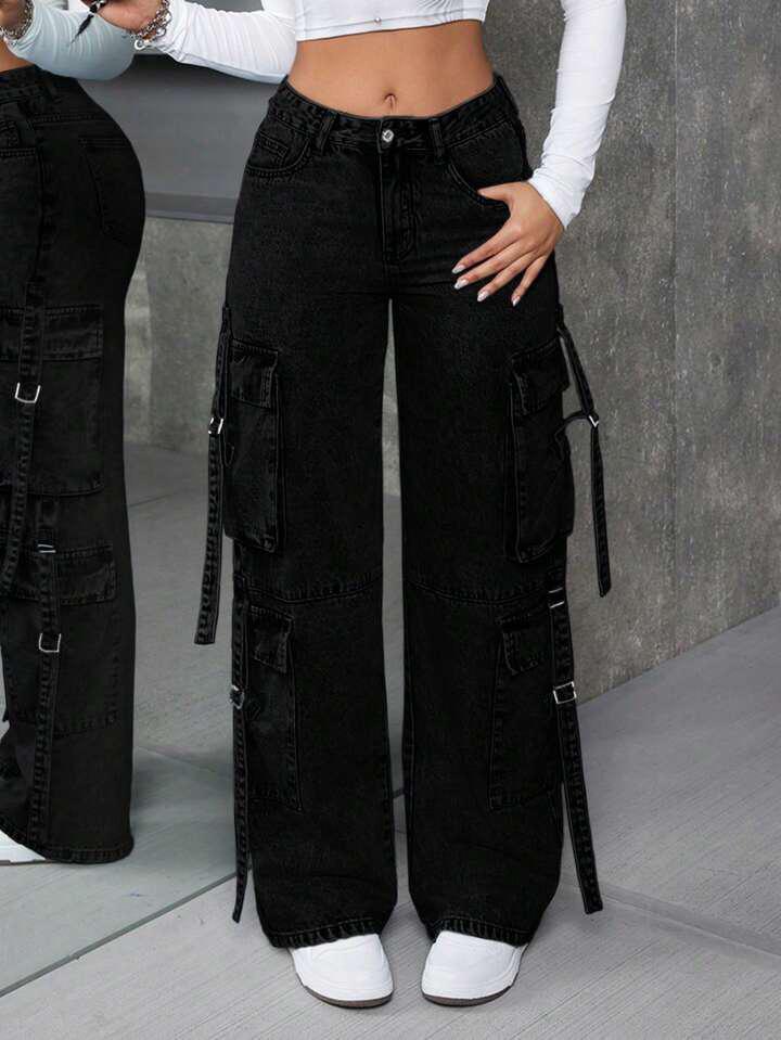 "Sonera" MultiPocket Black Cargo Pant (Best Seller)