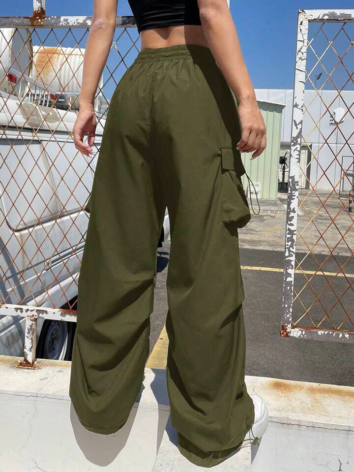 "Siren" MultiPocket Green Cargo Pant