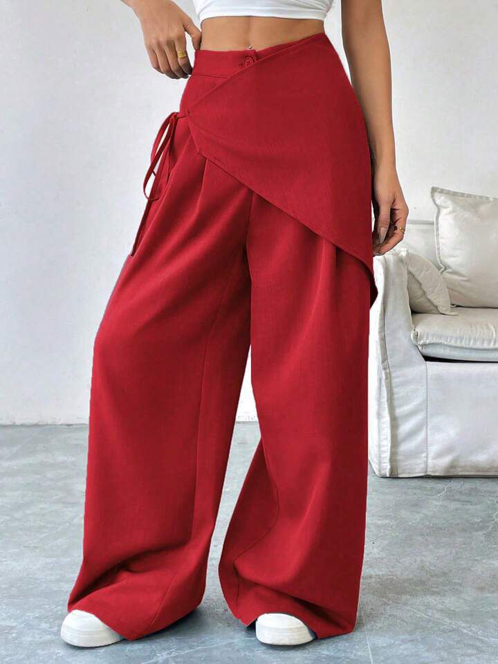"Lovera" Red Lace-Up Pant (Best Seller)