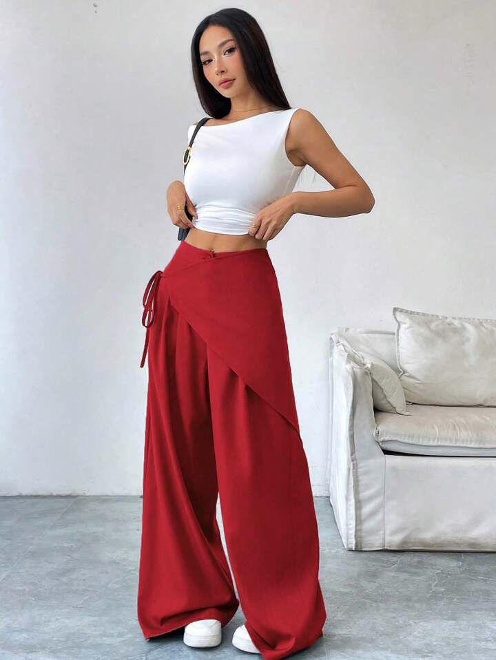 "Lovera" Red Lace-Up Pant (Best Seller)