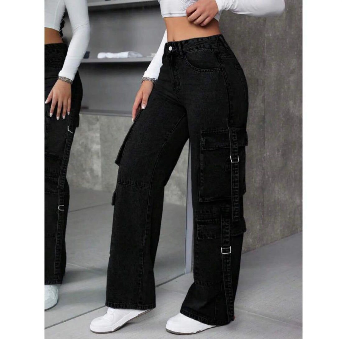 "Sonera" MultiPocket Black Cargo Pant (Best Seller)