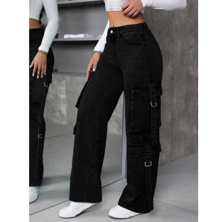 "Sonera" MultiPocket Black Cargo Pant (Best Seller)
