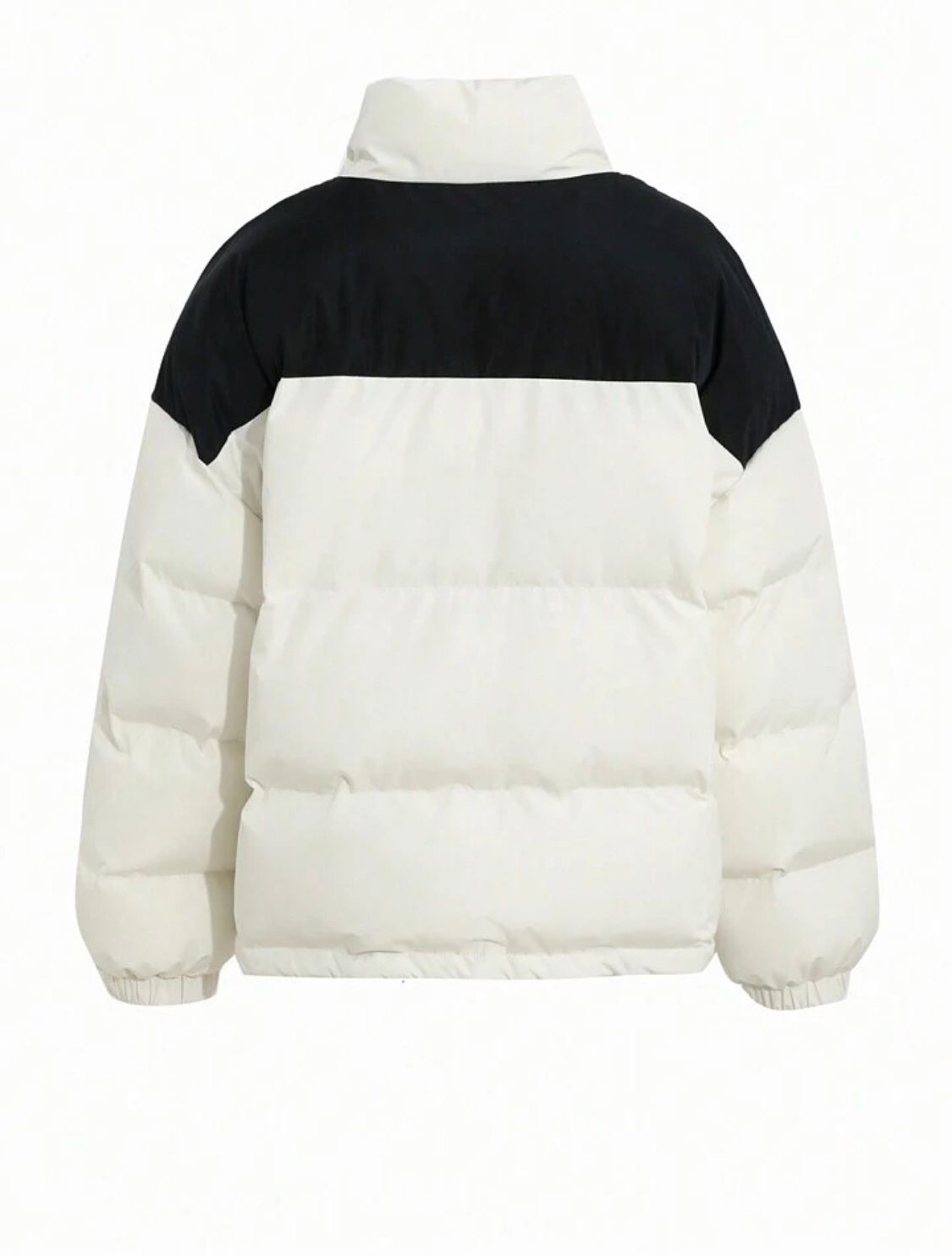 "Showy" White Puffer Jacket