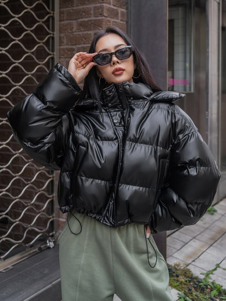 "Maverick" Black Puffer Jacket