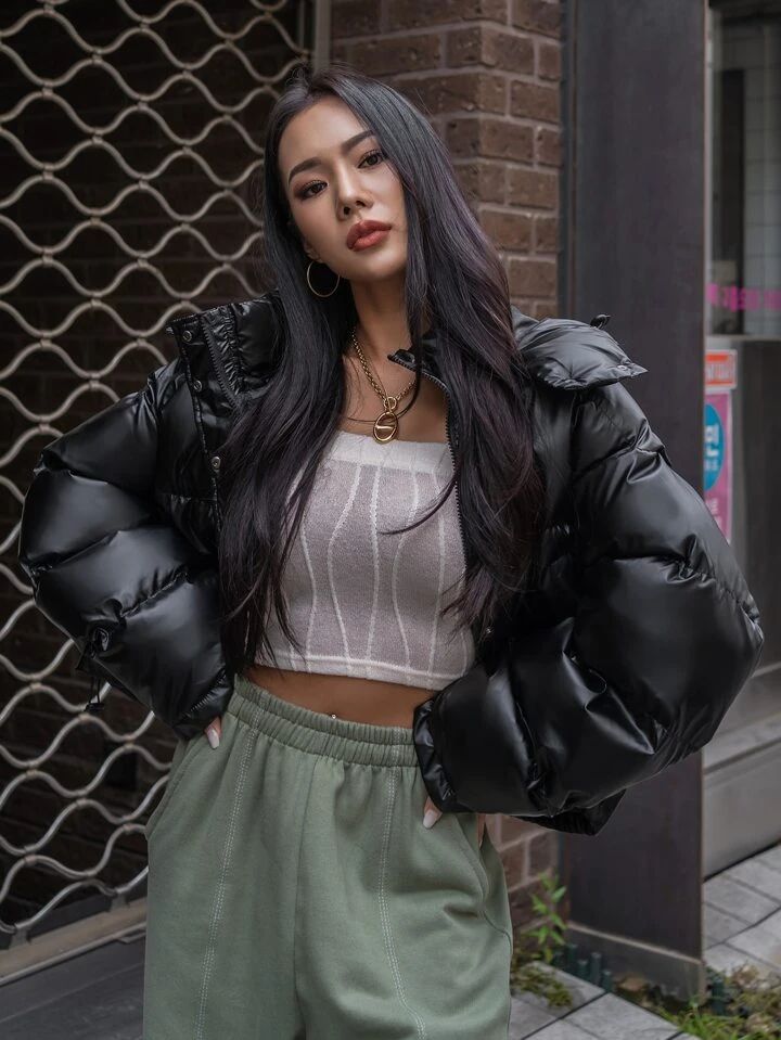 "Maverick" Black Puffer Jacket