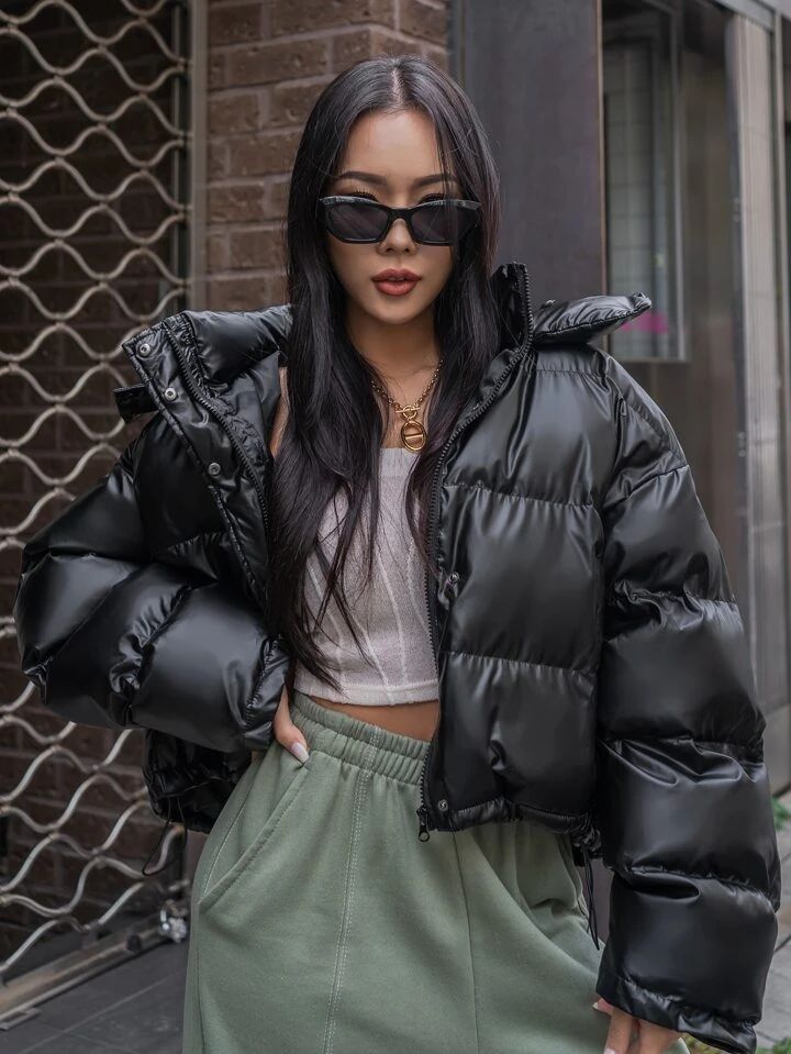 "Maverick" Black Puffer Jacket
