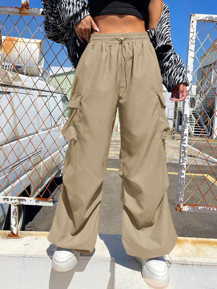 "Kylie" MultiPocket Beige Cargo Pant