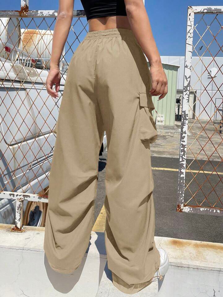"Kylie" MultiPocket Beige Cargo Pant