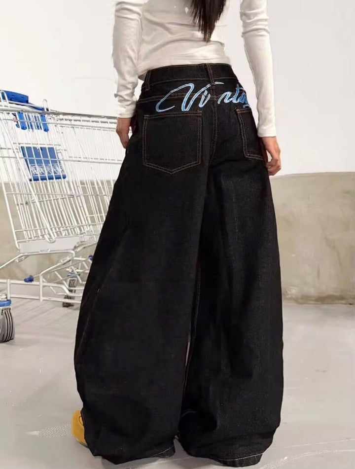 *Best Seller" Stars Printed Black Jeans