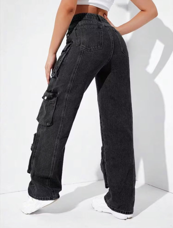 10 Pocket Black Cargo Pant