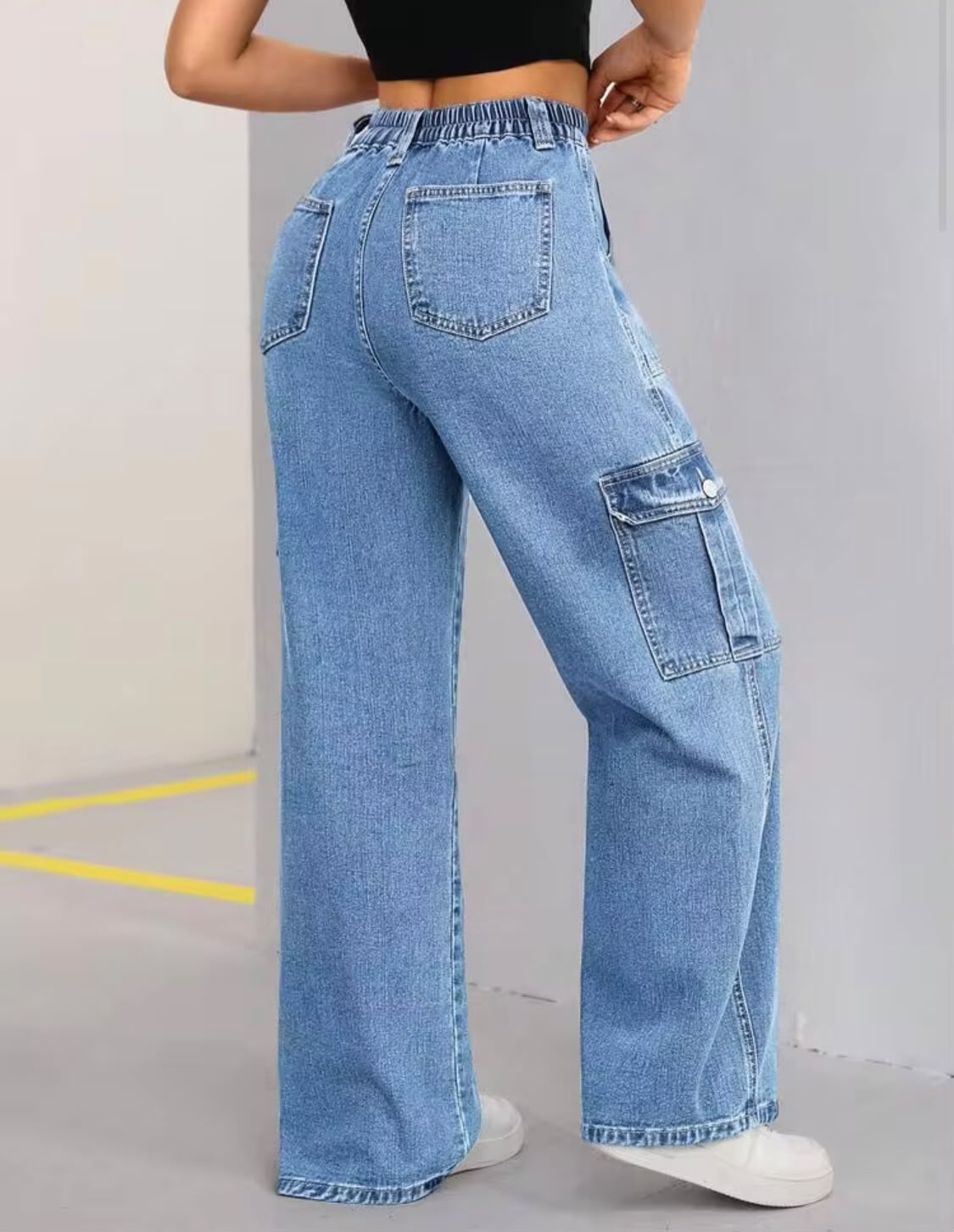 "Charisma" Multipocket Blue Cargo Pant