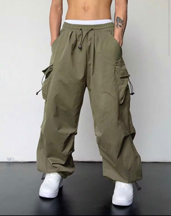 "Thierry" Multipocket Green Cargo Pant