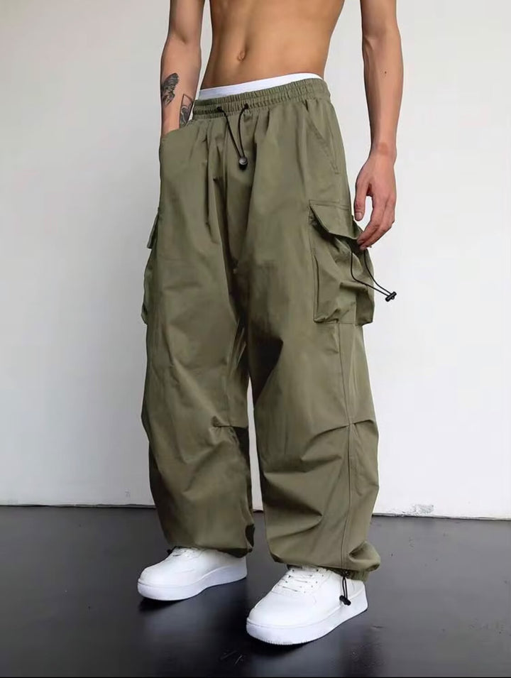 "Thierry" Multipocket Green Cargo Pant