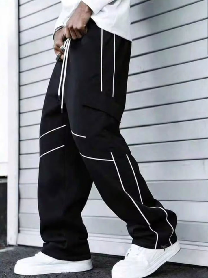 "Victor" Multipocket Black Cargo Pant