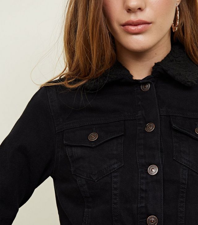 "Siyah Khoobsurati" Fur Denim Jacket