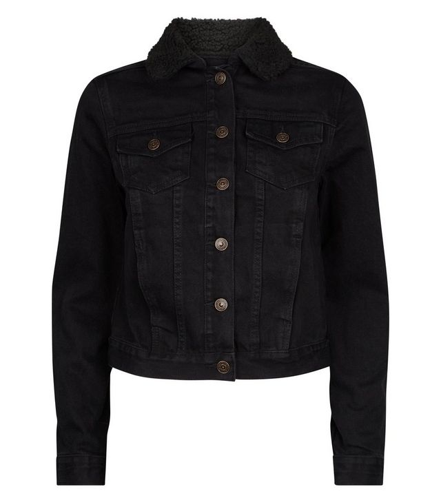 "Siyah Khoobsurati" Fur Denim Jacket