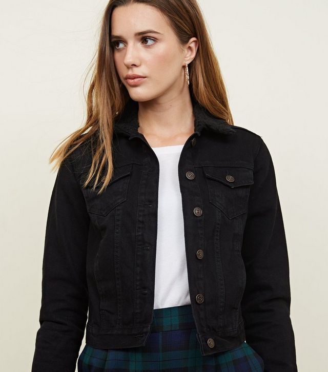 "Siyah Khoobsurati" Fur Denim Jacket