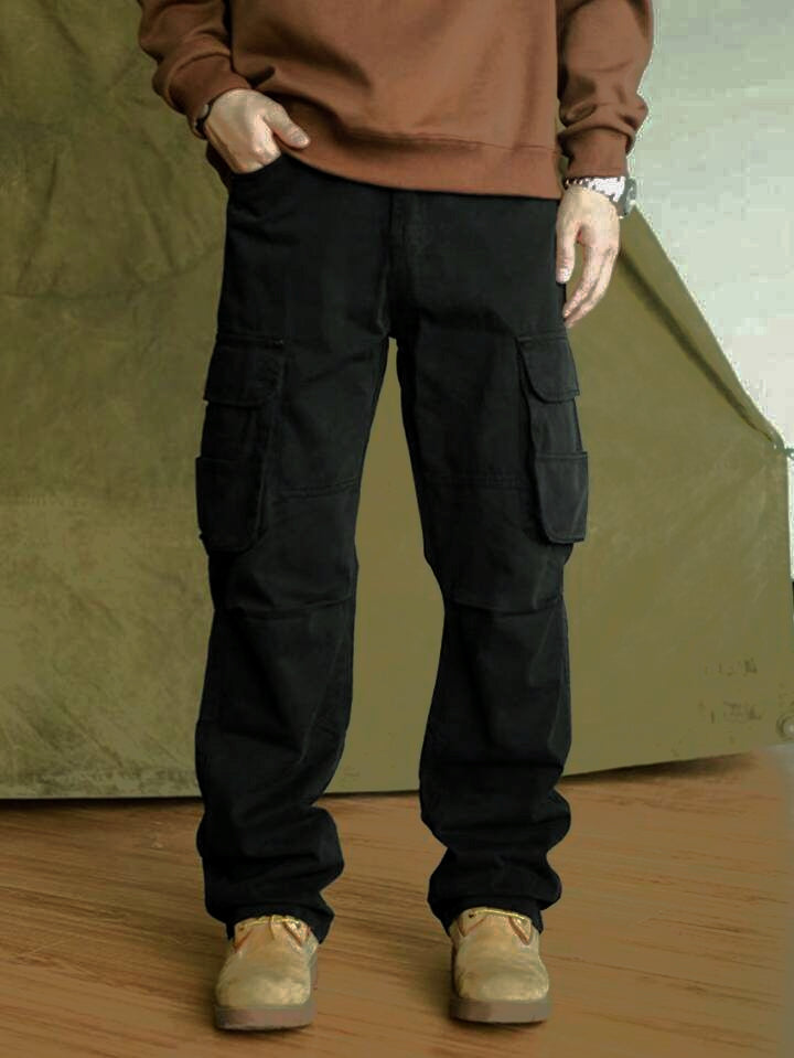 "Jordan" Multipocket Black Cargo Pant