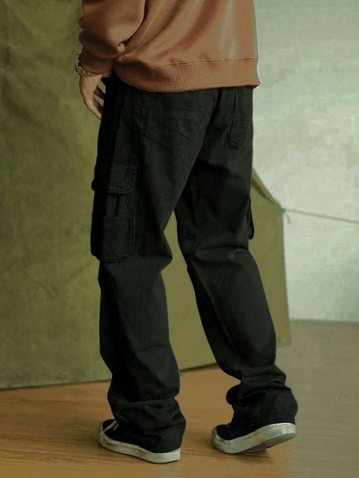 "Jordan" Multipocket Black Cargo Pant
